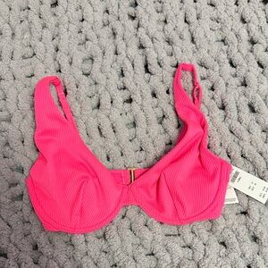 Hollister Bright Pink Bikini Top